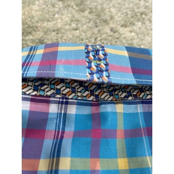 Robert Graham SET (2) Sharks & All Over Print Blue Long Sleeve Flip Cuff Mens L - Picture 11 of 16